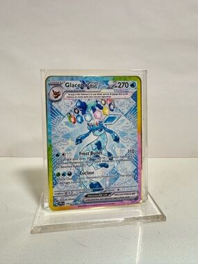 Pokemon Glaceon EX 150/131 Gold Metal Card Collectible/Gift/Fan Art